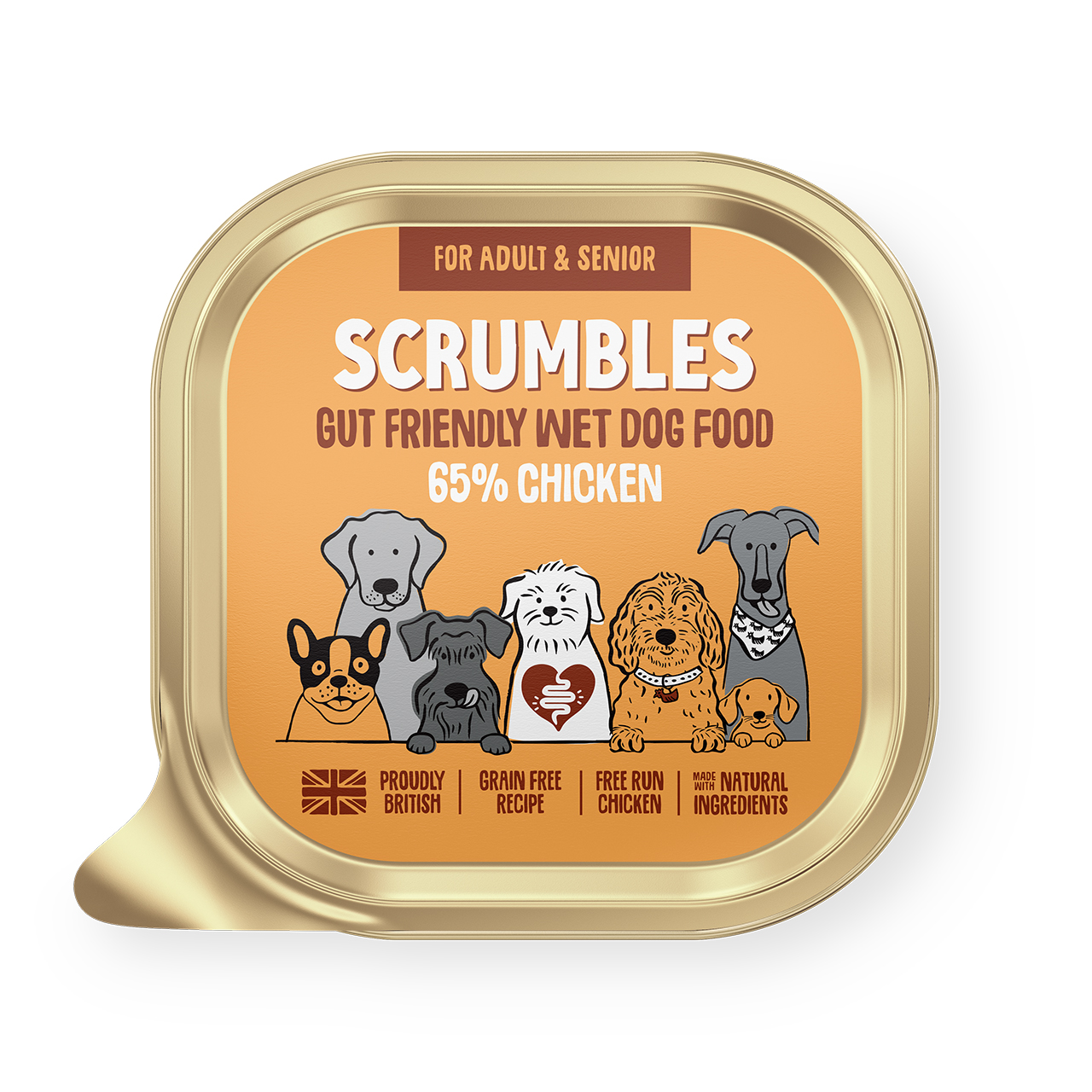Scrumbles Grain Free Adult Wet Dog Food Chicken