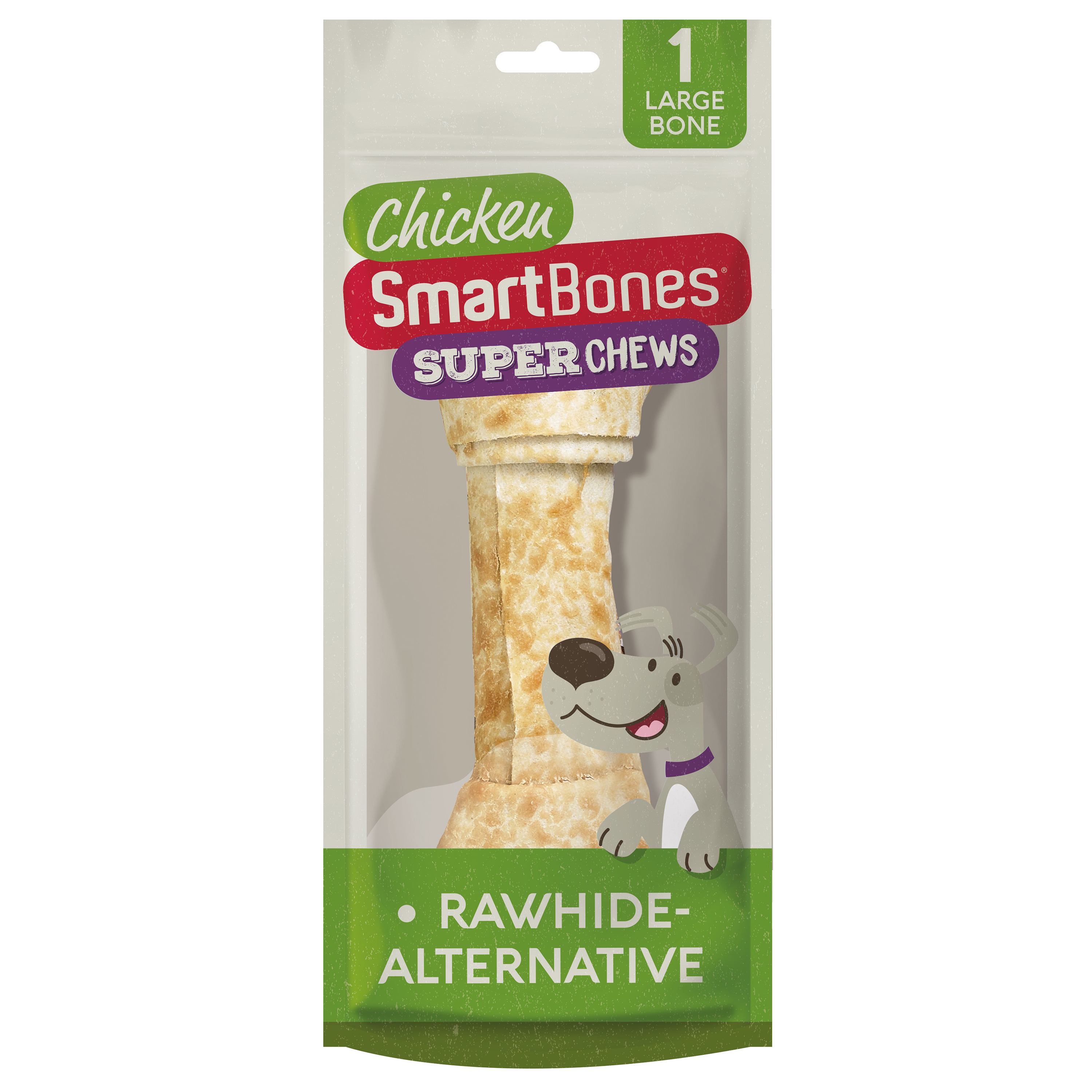 SmartBones SuperChews Large Dog Treats Chicken Bone