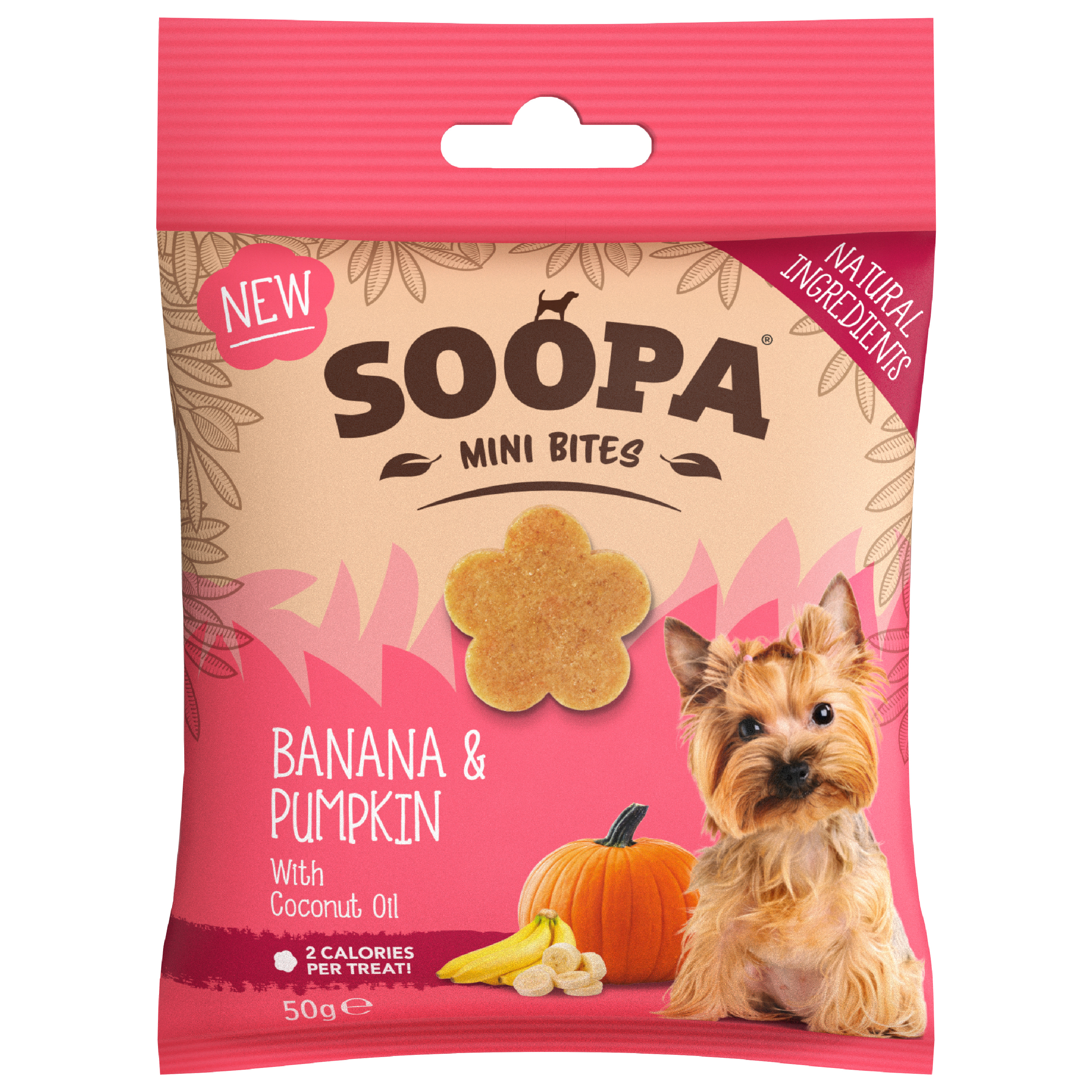 Soopa Mini Healthy Bites Banana & Pumpkin Dog Treats