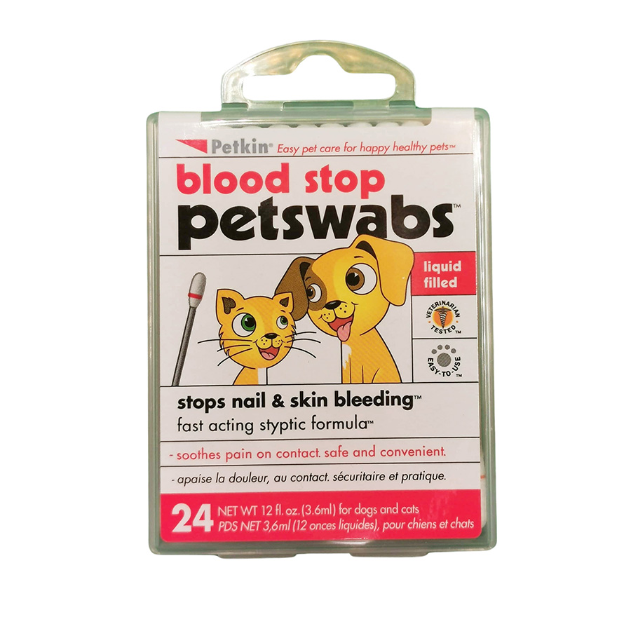 Petkin Blood Stop Swabs For Cats & Dogs