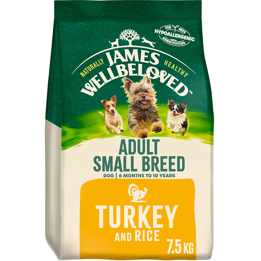 James Wellbeloved Small Breed Adult Dry Dog Food Turkey & Rice
