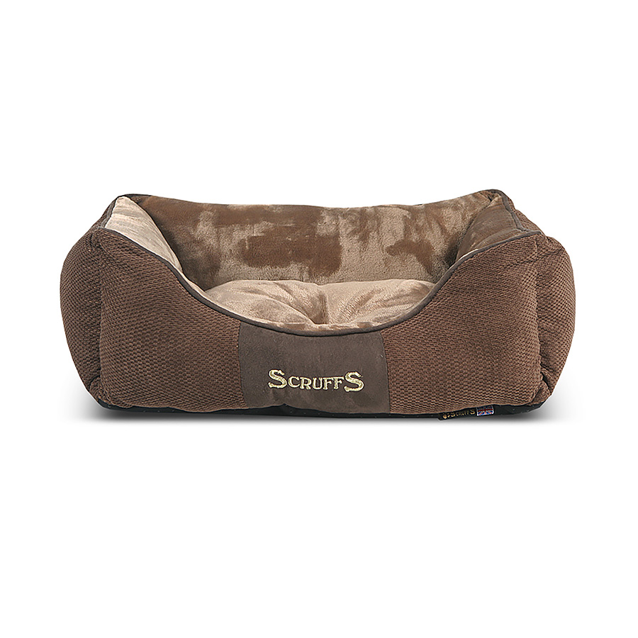 Scruffs Chester Dog Box Bed Chocolate