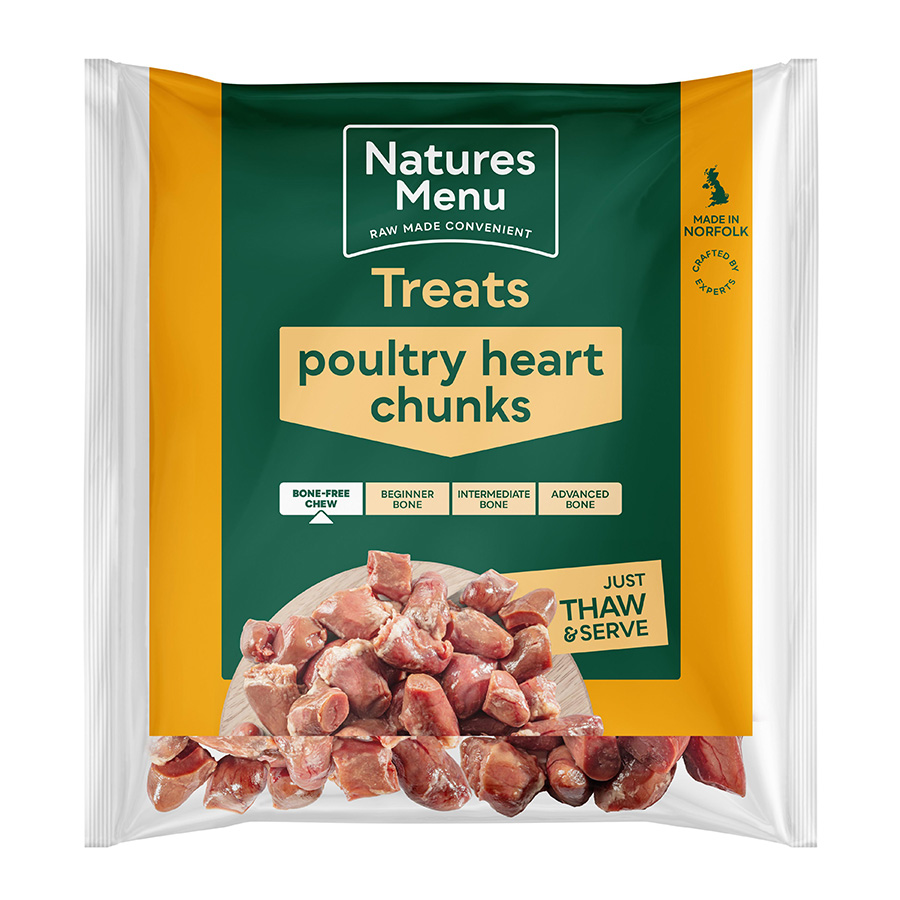 Natures Menu Ready to Mix Frozen Poultry Hearts
