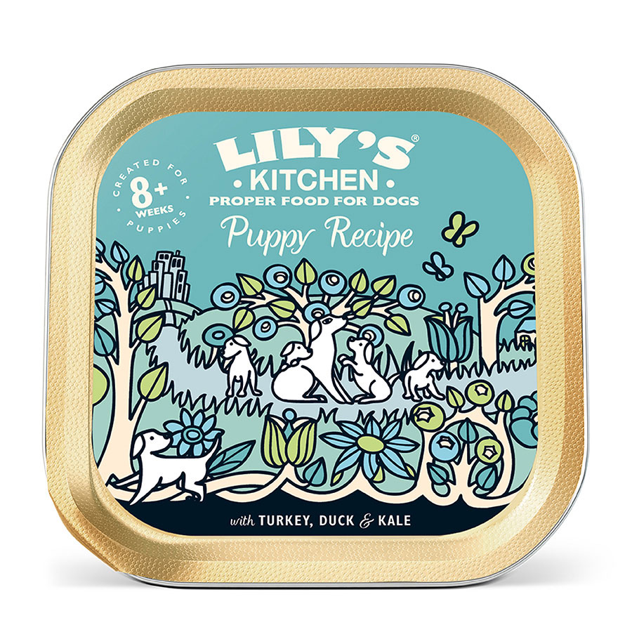 Lily's Kitchen Puppy Recipe Wet Dog Food Turkey, Duck & Kale