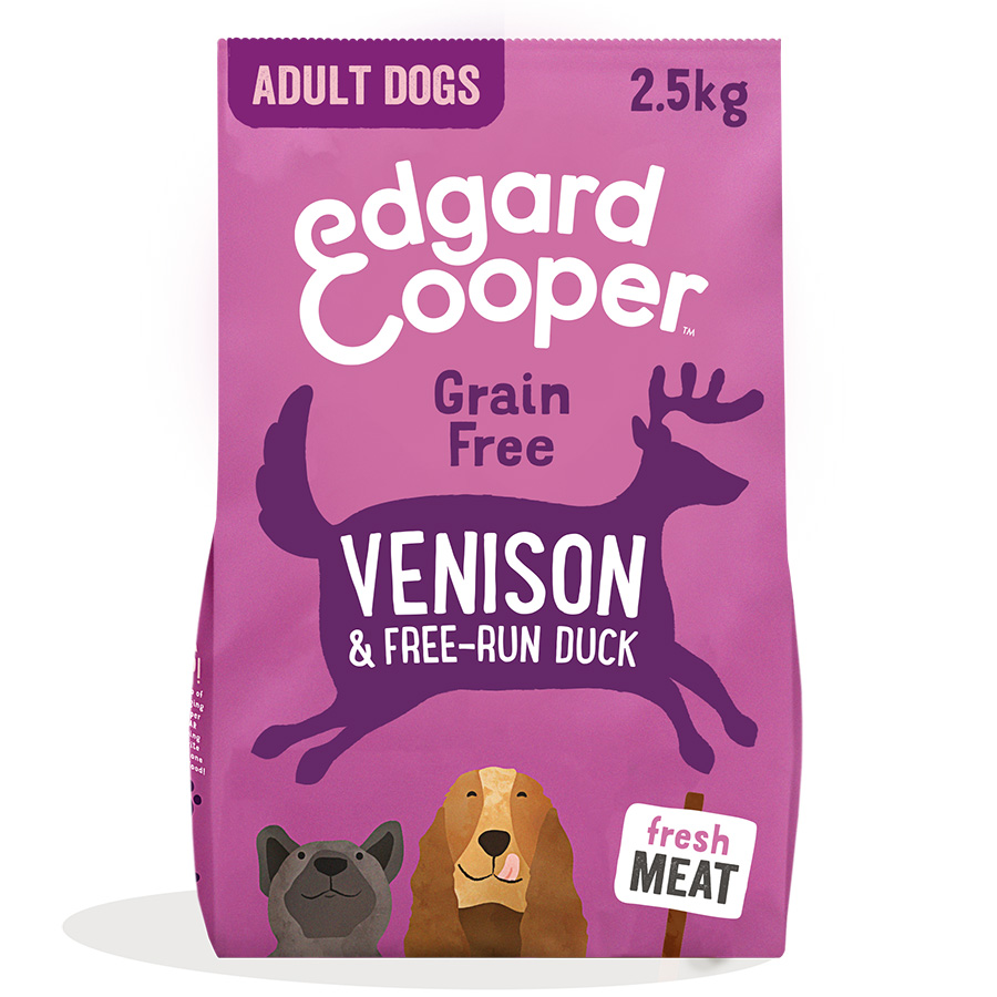 Edgard & Cooper Grain Free Adult Dry Dog Food Venison & Duck