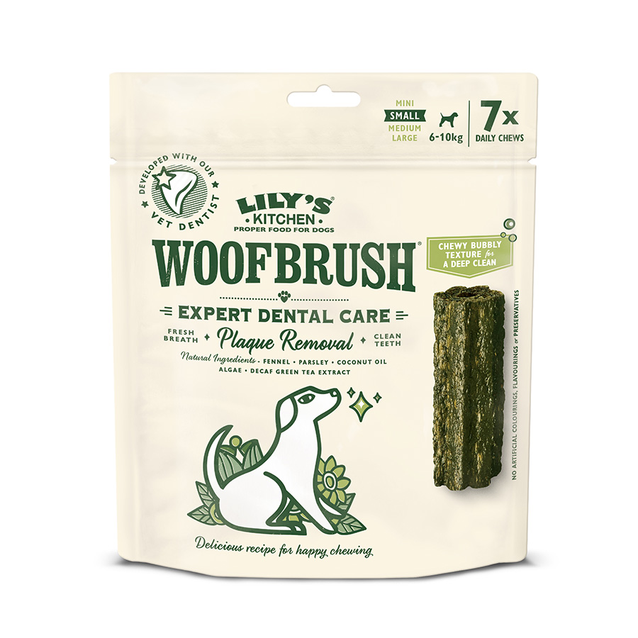 Lily's Kitchen Woofbrush Daily Dental Plaque Dog Chews Small