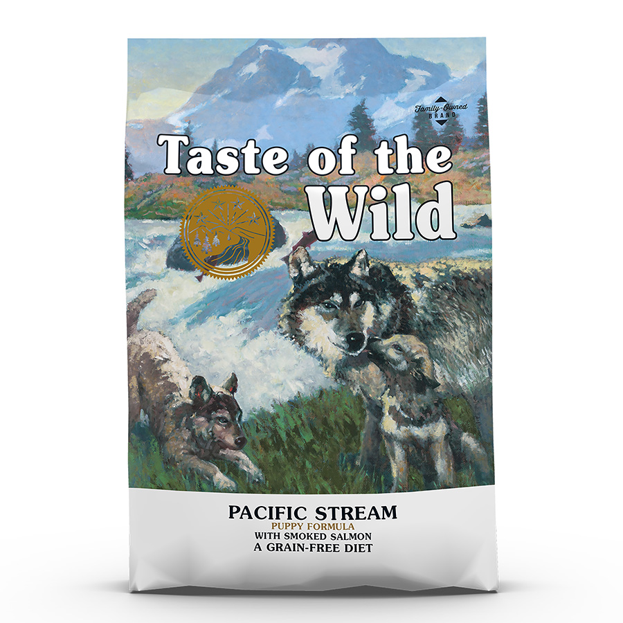Taste of the Wild Pacific Stream Grain Free Puppy Dry Dog Food Smoked Salmon