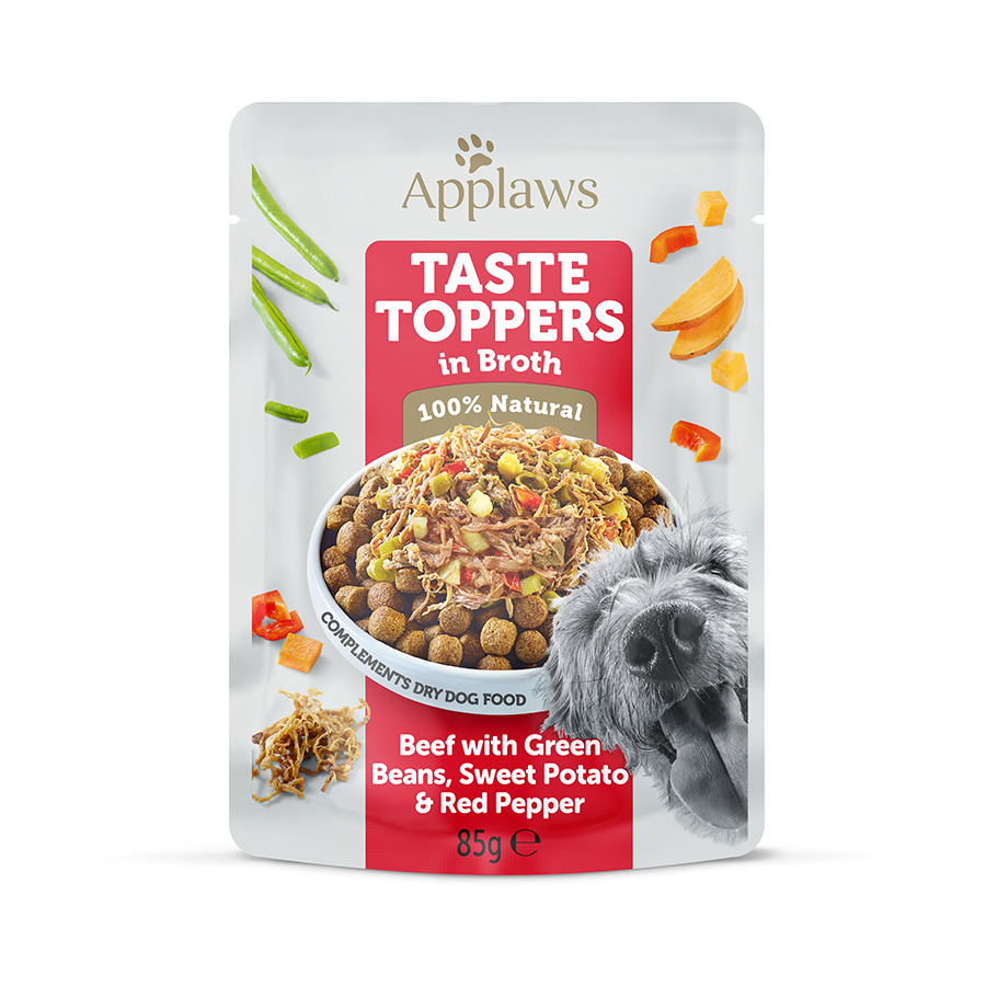 Applaws Taste Toppers Wet Dog Food Beef & Veg In Broth
