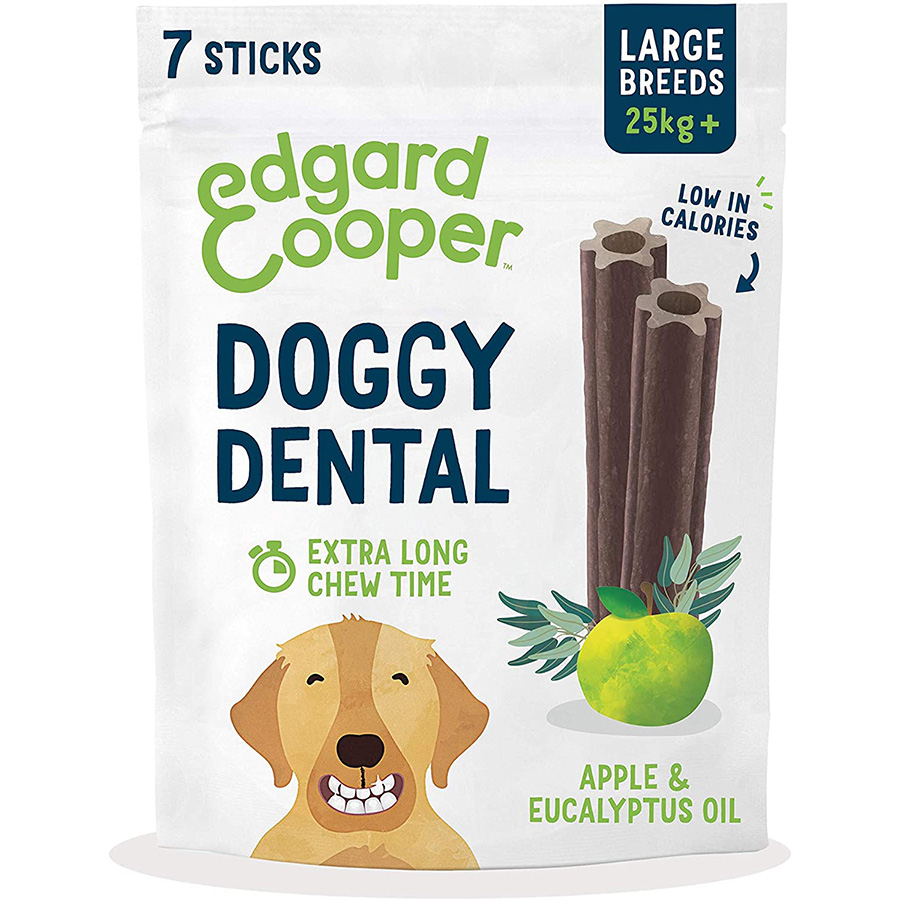 Edgard & Cooper Doggy Dental Sticks Large Breed Apple & Eucalyptus