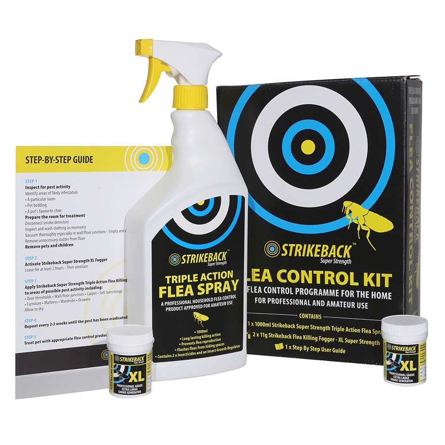 Strikeback Super Strength Household Flea Control Kit