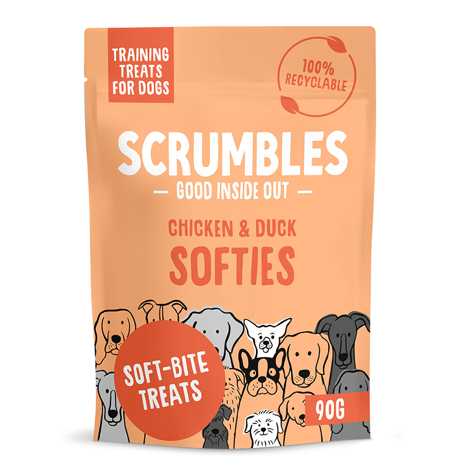 Scrumbles Softies Dog Training Treats Chicken & Duck
