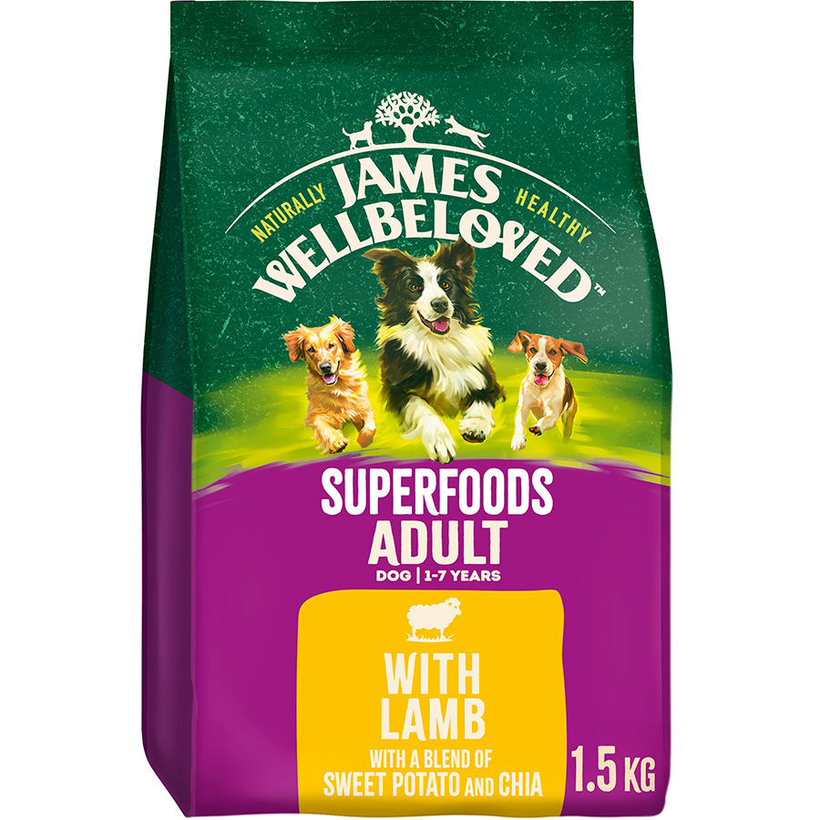 James Wellbeloved Adult Dry Dog Food Lamb Sweet Potato With Superfoods