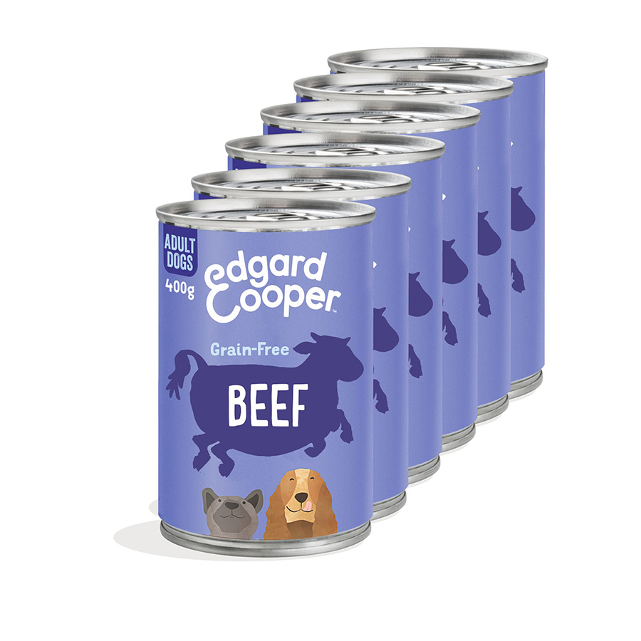Edgard & Cooper Grain Free Complete Wet Adult Dog Food Beef