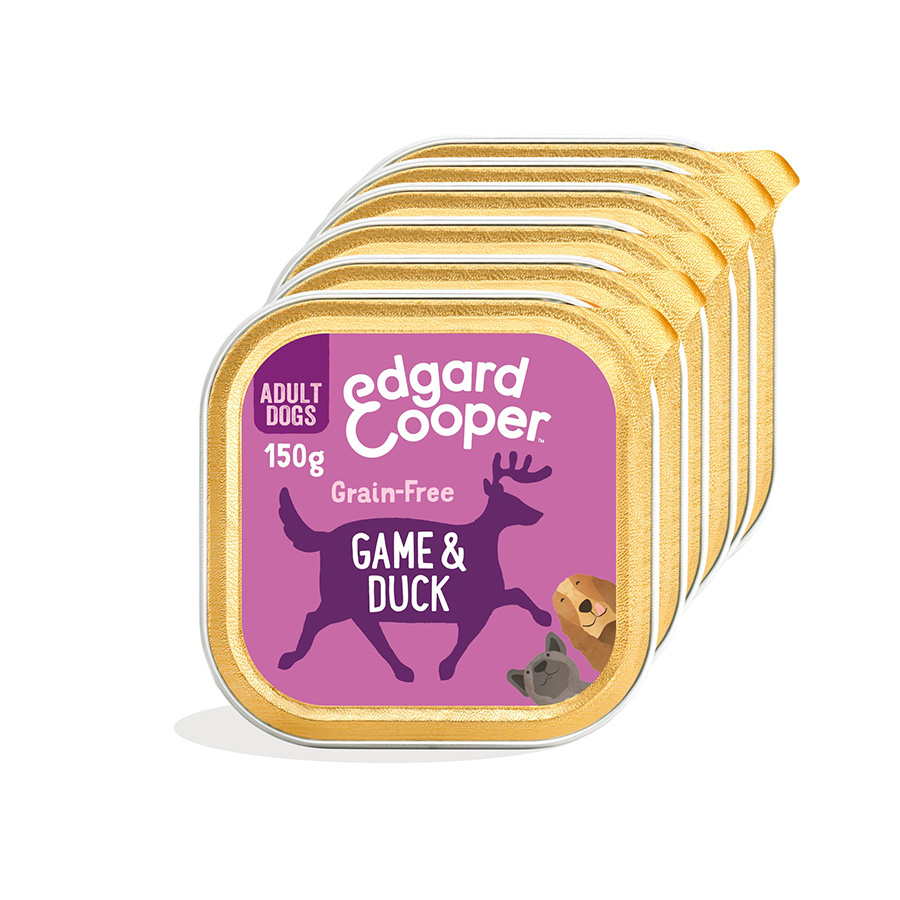 Edgard & Cooper Grain Free Adult Wet Dog Food Game & Duck