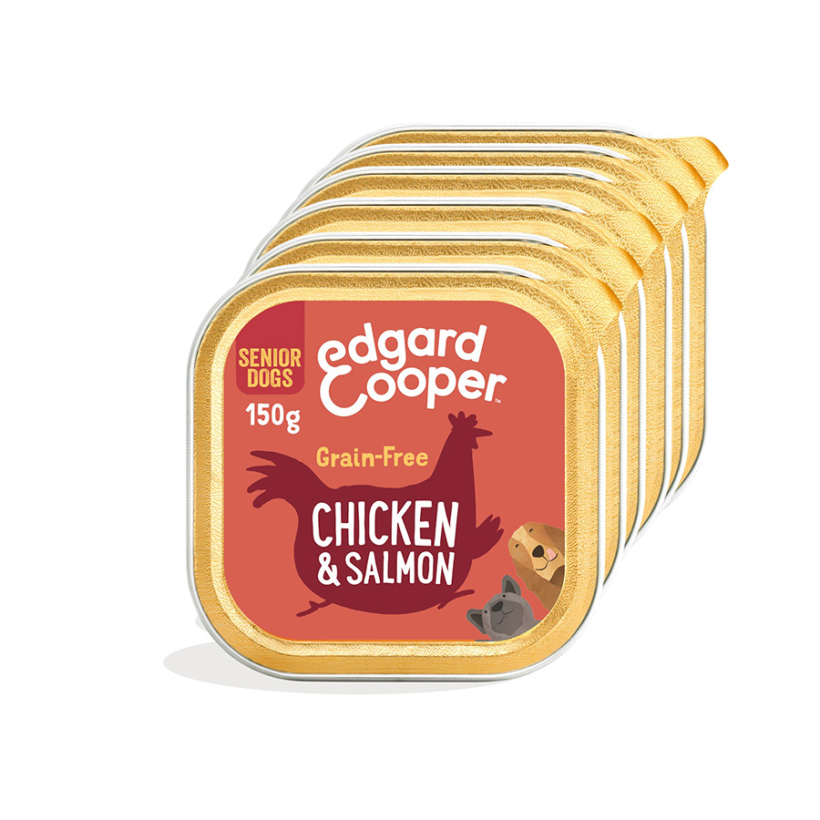 Edgard & Cooper Grain Free Complete Wet Senior Dog Food Chicken & Salmon