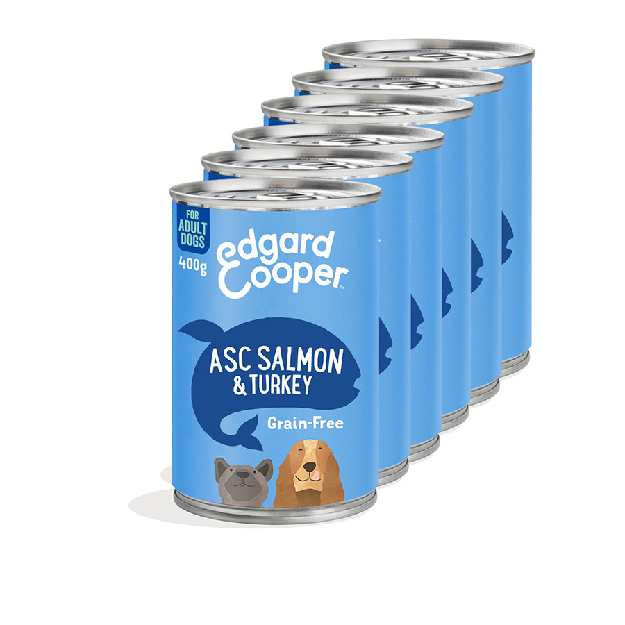 Edgard & Cooper Grain Free Complete Wet Adult Dog Food Salmon & Turkey