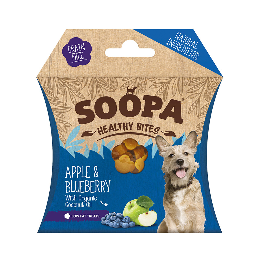 Soopa Healthy Bites Dog Treats Apple & Blueberry