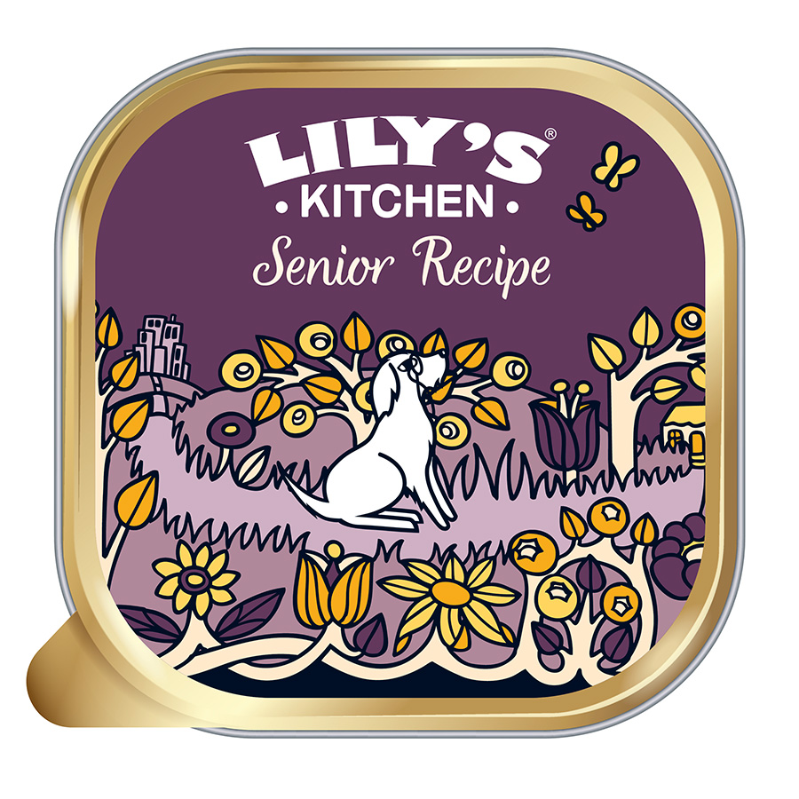 Lily's Kitchen Senior Recipe Wet Adult Dog Food with Turkey Tray