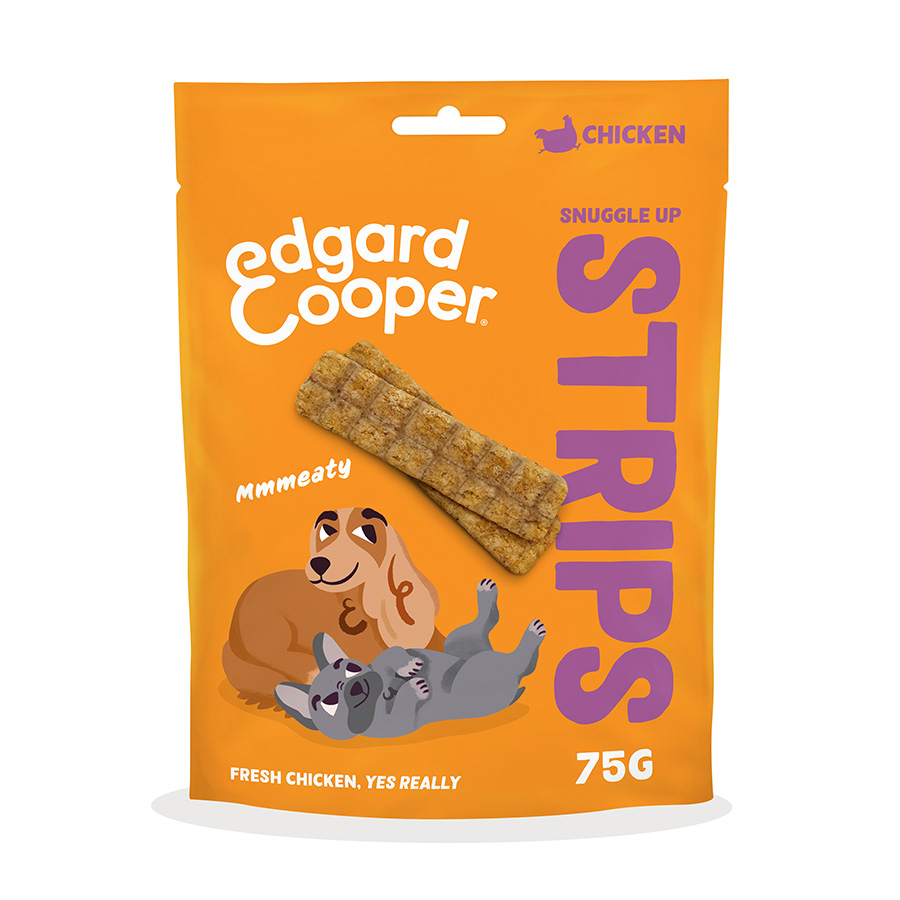 Edgard & Cooper Dog Treat Strips Chicken