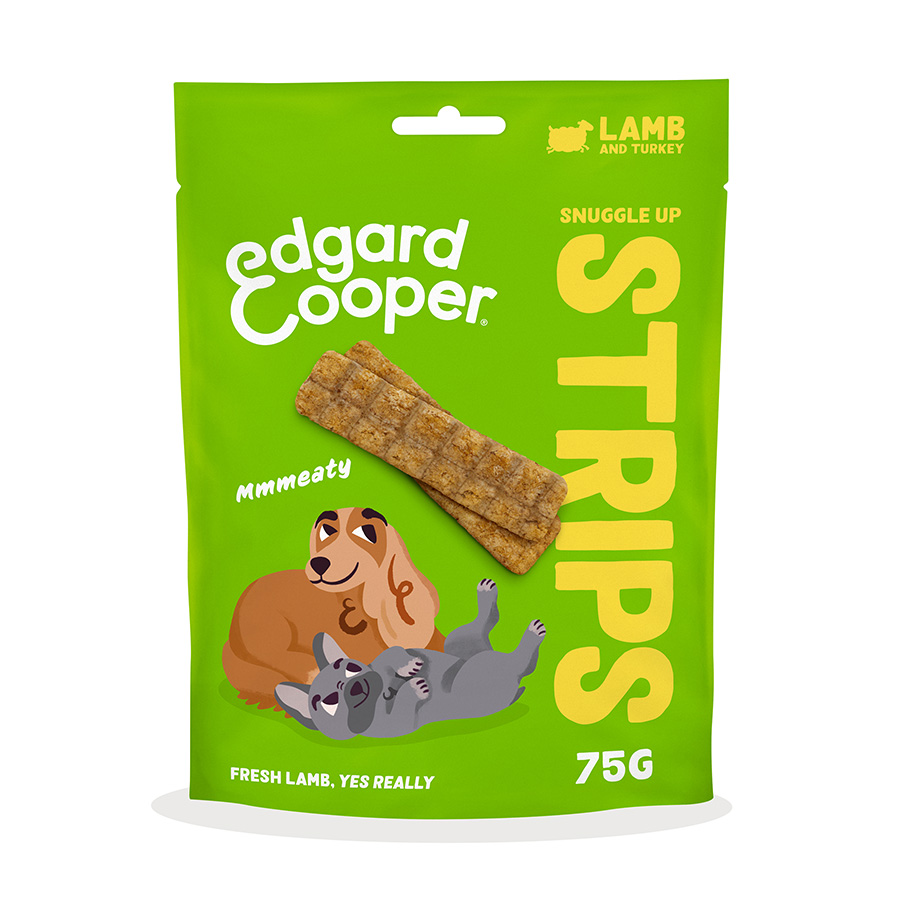 Edgard & Cooper Dog Treat Strips Lamb