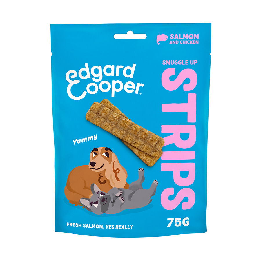 Edgard & Cooper Dog Treat Strips Salmon