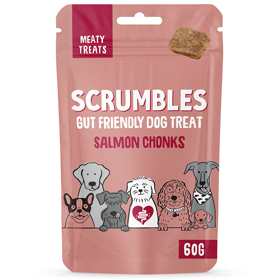 Scrumbles Meaty Reward Salmon Chonks Dog Treats
