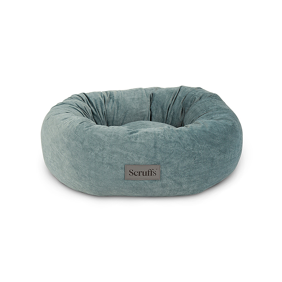 Scruffs Oslo Round Dog Bed Teal Blue