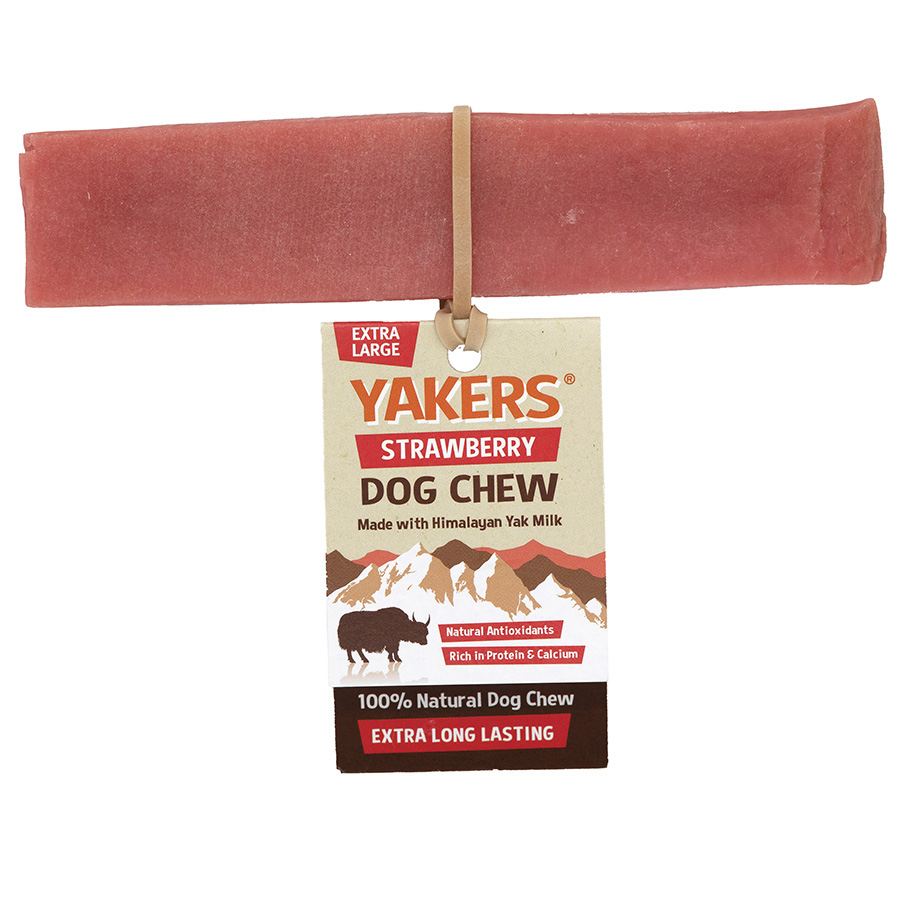 YAKERS Adult Dog Chew Strawberry