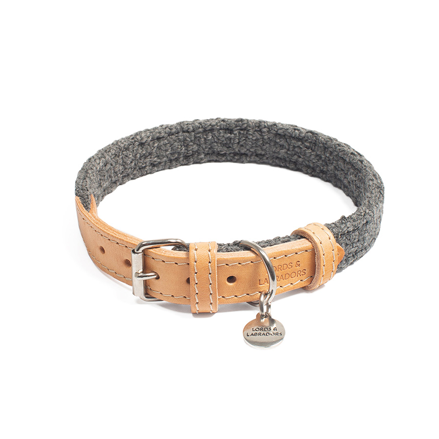 Lords & Labradors Herdwick Dog Collar Graphite