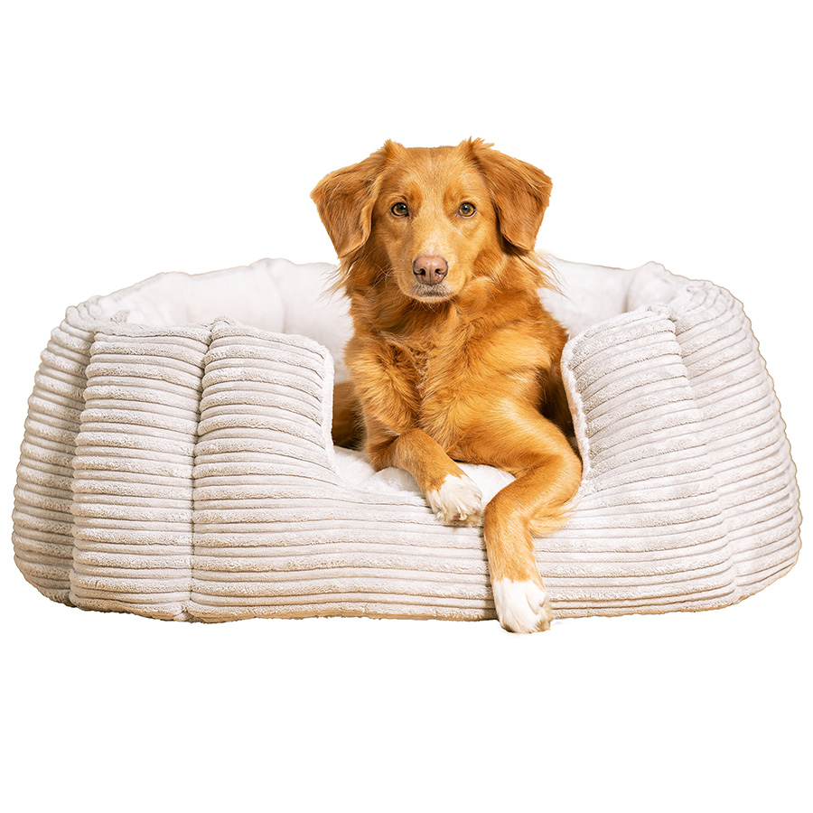 Lords & Labradors Essentials High Sided Dog Bed Light Grey